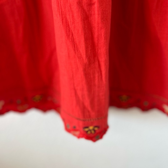 Free People Embroidered Floral Halter Mini Dress Size S - Picture 8 of 9